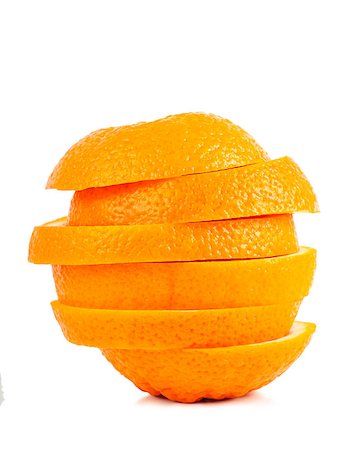 simsearch:400-05367726,k - Stack of orange slices isolated over white background Stock Photo - Budget Royalty-Free & Subscription, Code: 400-06946837