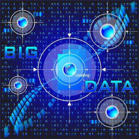 big data  loading on cyber world Stock Photo - Budget Royalty-Free & Subscription, Code: 400-06947409