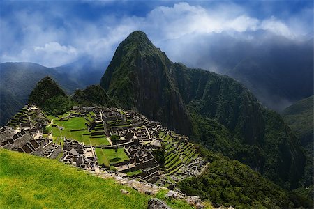 Inca city Machu Picchu. Ancient lost city of incas. Stock Photo - Budget Royalty-Free & Subscription, Code: 400-06949898