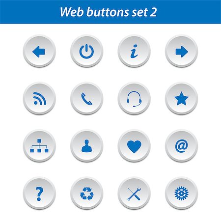 favorite - Collection of web buttons Foto de stock - Super Valor sin royalties y Suscripción, Código: 400-06954538