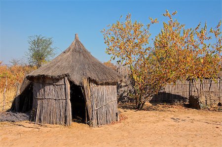 poor africans - Traditional rural African reed and thatch hut, Caprivi region, Namibia Stock Photo - Budget Royalty-Free & Subscription, Code: 400-06954703