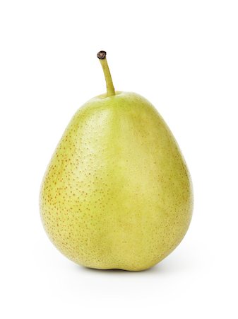 single williams pear, isolated on white background Photographie de stock - Aubaine LD & Abonnement, Code: 400-06953040