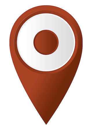 round 3D map pointer. vector illustration Stock Photo - Budget Royalty-Free & Subscription, Code: 400-07034156