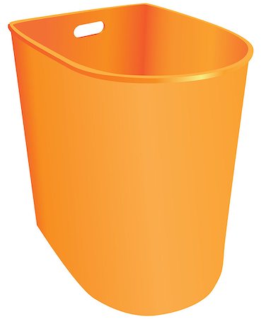 simsearch:400-07050071,k - Plastic garbage container without a lid. Vector illustration. Stock Photo - Budget Royalty-Free & Subscription, Code: 400-07036745