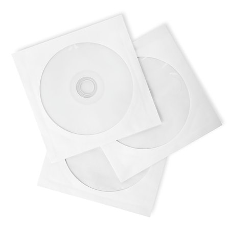 dvd silhouette - Paper bags for CD isolated on a white background Foto de stock - Super Valor sin royalties y Suscripción, Código: 400-07037031