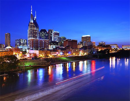 Skyline of downtown Nashville, Tennessee, USA. Stock Photo - Budget Royalty-Free & Subscription, Code: 400-07039412