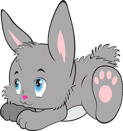 rabbit cartoon , with isolation on a white background, vector Foto de stock - Super Valor sin royalties y Suscripción, Código: 400-07033458