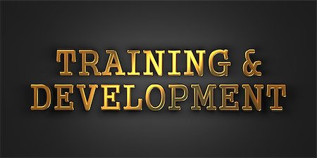 simsearch:400-06744483,k - Training and Development. Gold Text on Dark Background. Business Concept. 3D Render. Stock Photo - Budget Royalty-Free & Subscription, Code: 400-07045063