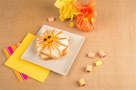 Kid meal with an original and colorful decoration Stock Photo - Budget Royalty-Free & Subscription, Code: 400-07048200