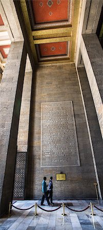 Two People Visiting Mausoleum of Turkish Leader Mustafa Kemal Atatürk in Ankara Stock Photo - Budget Royalty-Free & Subscription, Code: 400-07054939