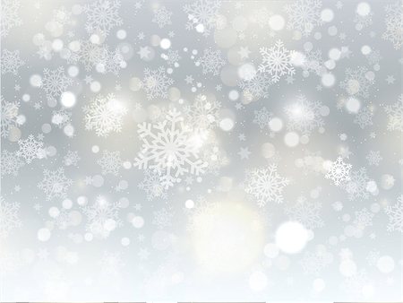 Christmas background of snowflakes and stars Photographie de stock - Aubaine LD & Abonnement, Code: 400-07055996