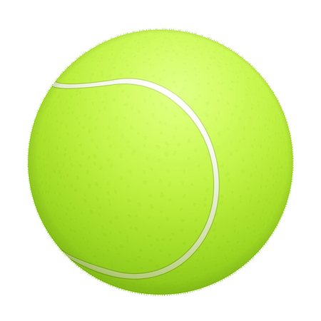 simsearch:400-04833689,k - Tennis ball on white background, vector eps10 illustration Stock Photo - Budget Royalty-Free & Subscription, Code: 400-07056564