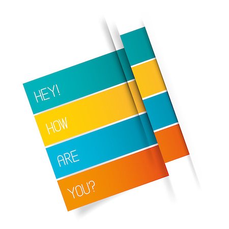 Vector Tab Banner Elements. Set of four vector tabs. Photographie de stock - Aubaine LD & Abonnement, Code: 400-07050757