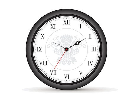 simsearch:600-06702130,k - abstract roman clock template vector illustration Stock Photo - Budget Royalty-Free & Subscription, Code: 400-07052179