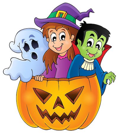 simsearch:400-05686860,k - Halloween character image 4 - eps10 vector illustration. Stock Photo - Budget Royalty-Free & Subscription, Code: 400-07052395