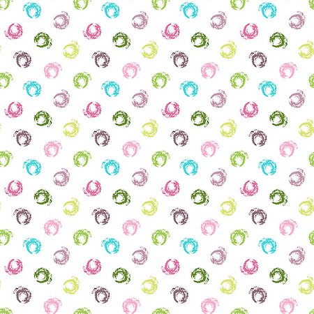 seamless dot fabric pattern - Seamless white grunge pattern with colorful pastel polka dots (vector) Stock Photo - Budget Royalty-Free & Subscription, Code: 400-07060940