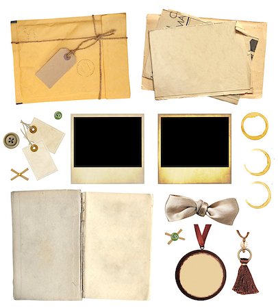simsearch:400-05892111,k - Collection elements for scrapbooking. Objects isolated on white background Stock Photo - Budget Royalty-Free & Subscription, Code: 400-07061879