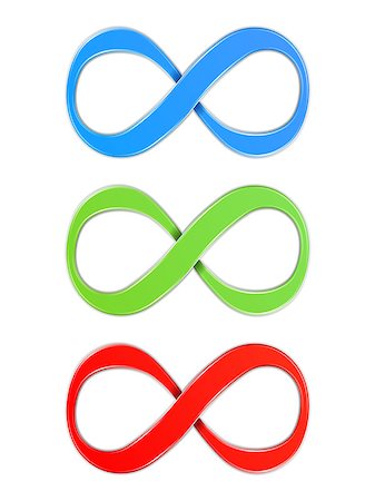 simsearch:400-07418602,k - Infinity symbols, blue, green and red colors, vector eps10  illustration Stock Photo - Budget Royalty-Free & Subscription, Code: 400-07062140