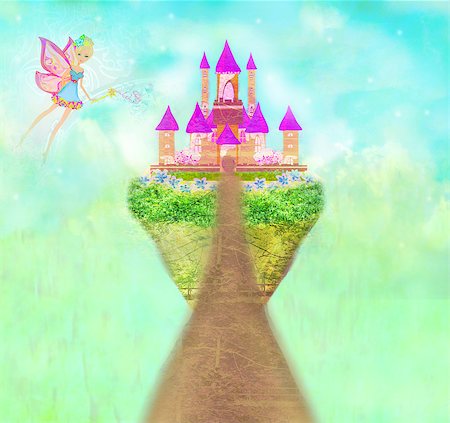 Magic Fairy Tale Princess Castle Stock Photo - Budget Royalty-Free & Subscription, Code: 400-07087318