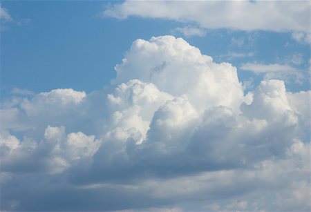 simsearch:400-07661289,k - White clouds in blue sky. Stock Photo - Budget Royalty-Free & Subscription, Code: 400-07087867