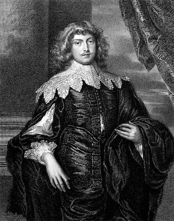 simsearch:400-05685013,k - George Digby, 2nd Earl of Bristol (1612-1677) on engraving from 1830.  English politician. Engraved by T.Wright and published in ''Portraits of Illustrious Personages of Great Britain'',UK,1830. Stock Photo - Budget Royalty-Free & Subscription, Code: 400-07089099
