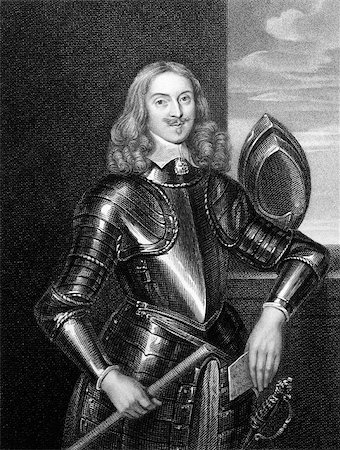 simsearch:400-05685013,k - Edward Somerset, 2nd Marquess of Worcester (1601-1667) on engraving from 1827. English nobleman involved in royalist politics and inventor. Engraved by E.Scriven and published in ''Portraits of Illustrious Personages of Great Britain'',UK,1827. Stock Photo - Budget Royalty-Free & Subscription, Code: 400-07089114