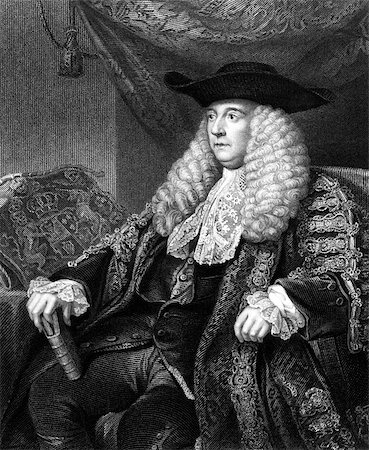 simsearch:400-05685013,k - Charles Pratt, 1st Earl Camden (1714-1794) on engraving from 1832. English lawyer, judge and Whig politician. Engraved by H.Robinson and published in ''Portraits of Illustrious Personages of Great Britain'',UK,1832. Stock Photo - Budget Royalty-Free & Subscription, Code: 400-07089129