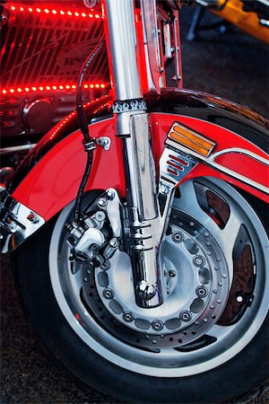 simsearch:400-03927951,k - front wheel with disc brake of modern motorcycle Stock Photo - Budget Royalty-Free & Subscription, Code: 400-07089983