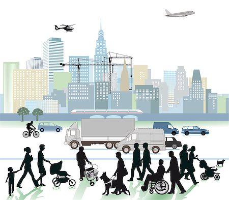 pollution illustration - City and Traffic Stock Photo - Budget Royalty-Free & Subscription, Code: 400-07096637