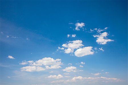 simsearch:400-07661289,k - Photo of a beautiful blue sky with white clouds. Stock Photo - Budget Royalty-Free & Subscription, Code: 400-07097361