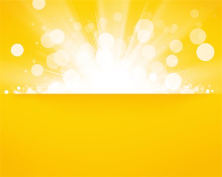 simsearch:400-06141235,k - Yellow sunny blurred bokeh abstract background with copyspace Stock Photo - Budget Royalty-Free & Subscription, Code: 400-07090661