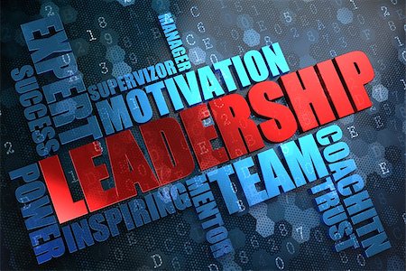 digital words background - Leadership - Wordcloud Concept. The Word in Red Color, Surrounded by a Cloud of Blue Words. Stock Photo - Budget Royalty-Free & Subscription, Code: 400-07091186