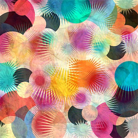 simsearch:400-06928070,k - bright colorful abstract background from many round elements on watercolor background Stock Photo - Budget Royalty-Free & Subscription, Code: 400-07093709