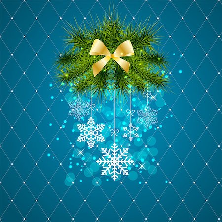 Abstract beauty Christmas and New Year background. vector illustration Stock Photo - Budget Royalty-Free & Subscription, Code: 400-07104935