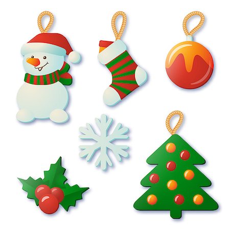 simsearch:400-04149556,k - Christmas Icon Set .The illustration contains transparency and effects. EPS10 Stock Photo - Budget Royalty-Free & Subscription, Code: 400-07105678