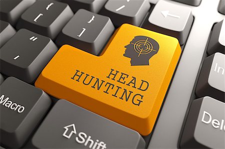 pick best - Orange Headhunting Button on Computer Keyboard. Business Concept. Stock Photo - Budget Royalty-Free & Subscription, Code: 400-07106068