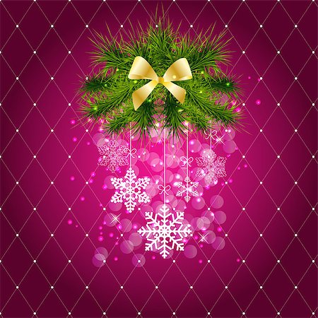 simsearch:400-05233207,k - Abstract beauty Christmas and New Year background. vector illustration Stock Photo - Budget Royalty-Free & Subscription, Code: 400-07107368