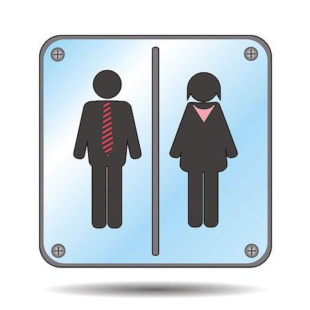 public bathrooms men - restroom sign with man and woman for your design Stock Photo - Budget Royalty-Free & Subscription, Code: 400-07100022