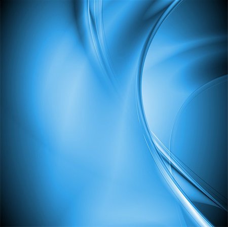 Bright blue waves modern background Stock Photo - Budget Royalty-Free & Subscription, Code: 400-07114165
