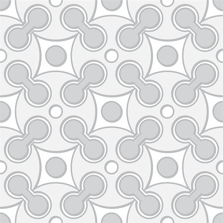 Simple black and white vector seamless geometric futuristic pattern Stock Photo - Budget Royalty-Free & Subscription, Code: 400-07115630