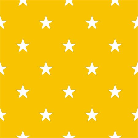 Seamless vector pattern or texture with white stars on a sunny yellow background. For web design, desktop wallpaper, card, invitation, wedding or baby shower album, background, art and scrapbooking Stock Photo - Budget Royalty-Free & Subscription, Code: 400-07116123