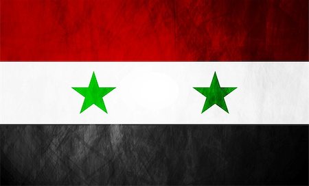 simsearch:400-06870171,k - Syrian grunge flag Photographie de stock - Aubaine LD & Abonnement, Code: 400-07116764