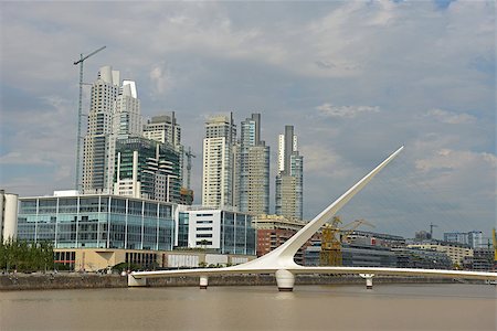 simsearch:400-07111236,k - Puerto Madero bridge in Buenos Aires Stock Photo - Budget Royalty-Free & Subscription, Code: 400-07111236