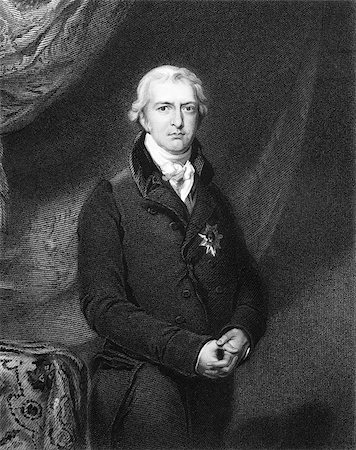 simsearch:400-05685013,k - Robert Jenkinson, 2nd Earl of Liverpool (1770-1828) on engraving from 1834. British politician and prime minister during 1812-1827. Engraved by H.Robinson and published in ''Portraits of Illustrious Personages of Great Britain'',UK,1834. Stock Photo - Budget Royalty-Free & Subscription, Code: 400-07112550