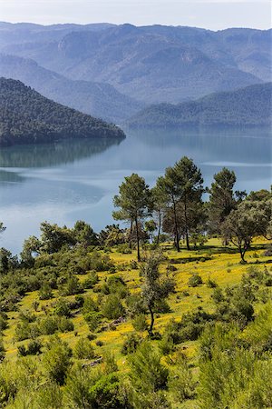 simsearch:400-04636750,k - Blue lake in Cazorla National Park, Spain Stock Photo - Budget Royalty-Free & Subscription, Code: 400-07123655