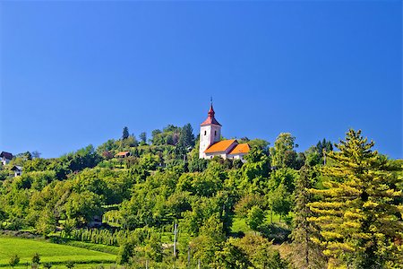 simsearch:400-07771401,k - Zagreb green zone hill church, village of Vugrovec Photographie de stock - Aubaine LD & Abonnement, Code: 400-07176022