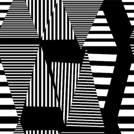 simsearch:400-06928070,k - graphic black and white geometric pattern Stock Photo - Budget Royalty-Free & Subscription, Code: 400-07179862