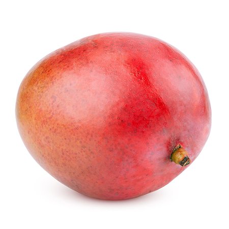 simsearch:824-07586124,k - Ripe mango fruit isolated on white with clipping path Stock Photo - Budget Royalty-Free & Subscription, Code: 400-07170456