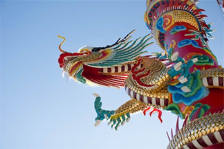 Dragon sculpture on the roof of the shrine. Stock Photo - Budget Royalty-Free & Subscription, Code: 400-07208379