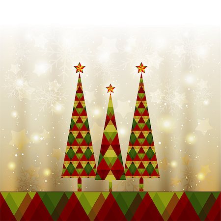 simsearch:400-07103223,k - Sparkling  Christmas Tree Greeting Card Stock Photo - Budget Royalty-Free & Subscription, Code: 400-07214178